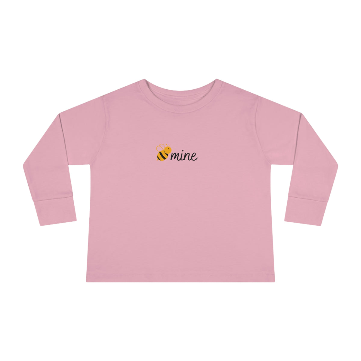 Bee Mine Toddler Long Sleeve Tee, Toddler Valentines Tee, Valentines Tee for Toddlers, Cute Kids Vday Shirt, Funny Valentines Shirt