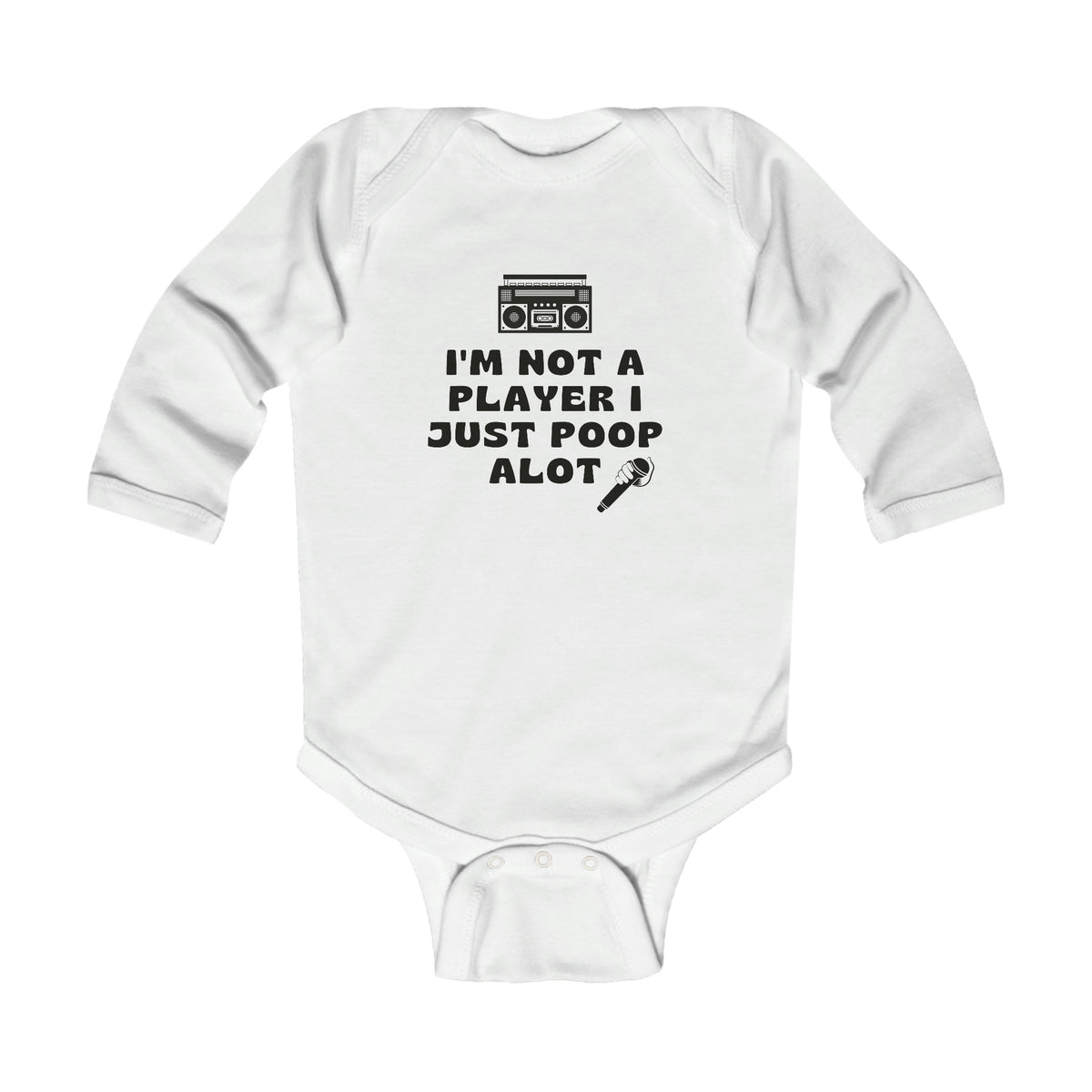 Big Pun Onesie®, I'm not a Player Baby Top, Don't Wanna Be a Player No Mo Onesie®, Gangster Baby Long Sleeve, Funny Baby Top