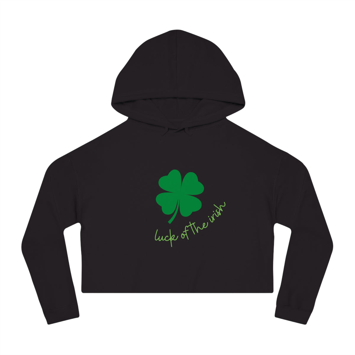publish cropped hoodie the luck of the irish