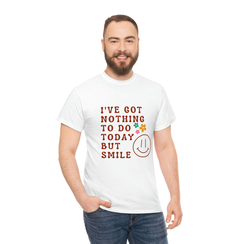 Nothing to do but Smile Tee, Simon + Garfunkle Top, Groovy Vibes Top, Aesthetic Vibes, Gift for Hippies, Paul Simon Pullover