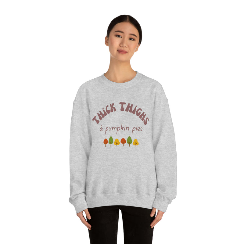 Copy of Thanksgiving Long Sleeve Baby Top, Thick Thighs, Pumpkin Pies Baby, Trendy Turkey Day Baby Wear