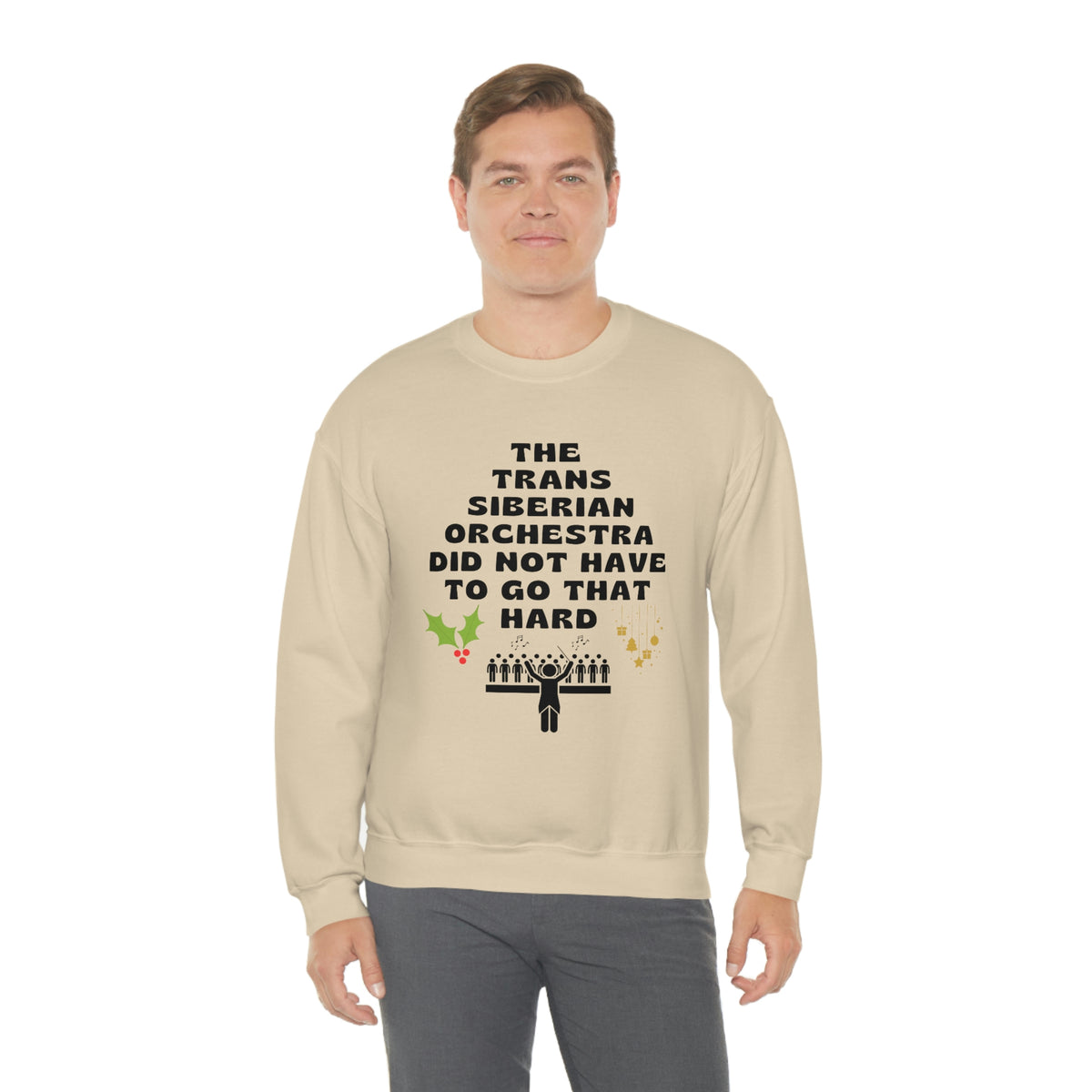 Trans Siberian Orchestra Humor Hoodie, Holiday Funny Oversized, Unisex Crewneck, Christmas Cozy Sweatshirt