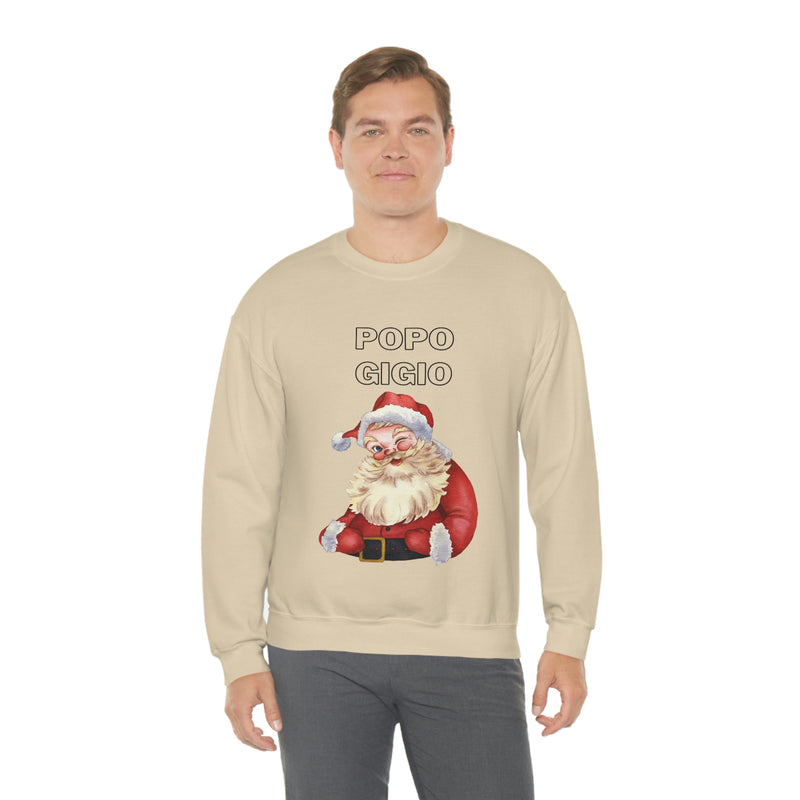 Popo Gigio Santa Claus Sweatshirt, Oversized Holiday Crewneck, Kris Kringle Gifts, The Santa Clause Pullover