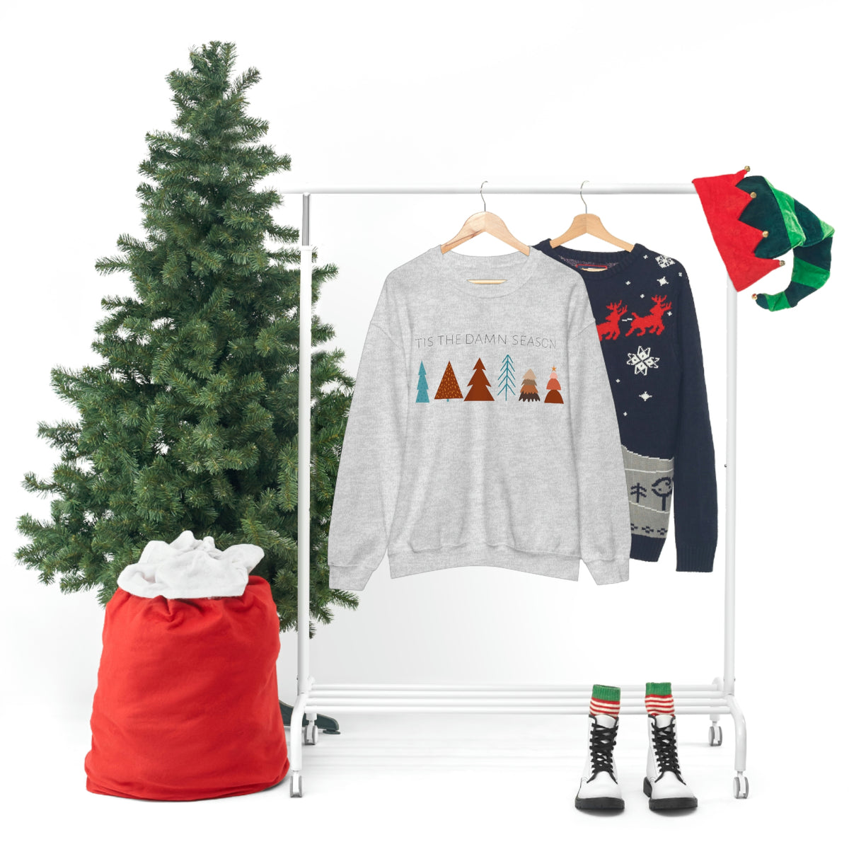 Taylor Swift Crewneck, Swifties, Christmas Oversized Comfy Holiday Sweatshirt, Tis the Damn Season Pullover, Holiday Top