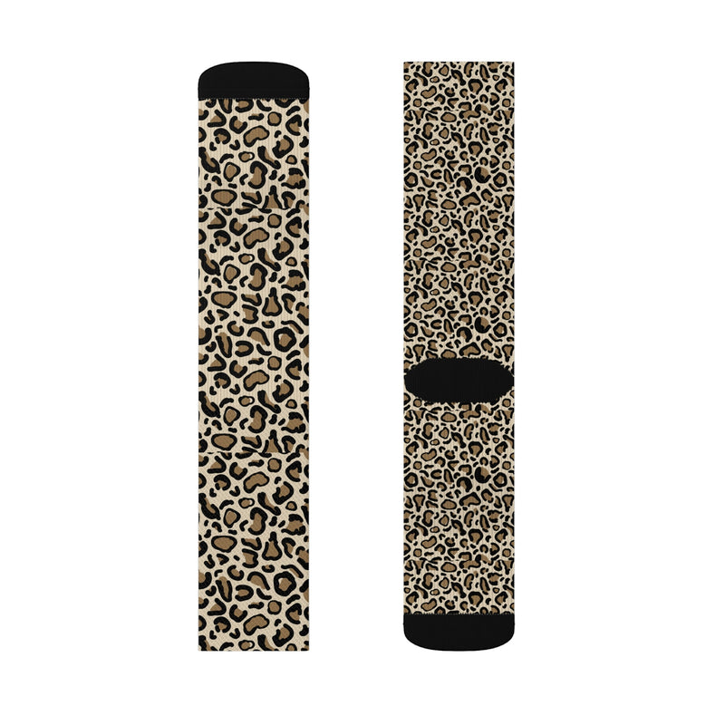 Leopard Print Sublimation Socks
