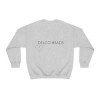 Delco Beads Crewneck, Delaware County Small Business Top, Delco Beads Minimalist Sweatshirt