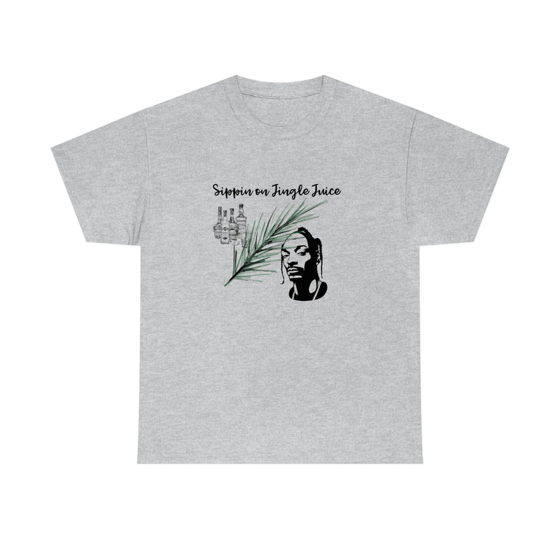 Snoop Dog Christmas Shirt, Holiday Pullover, Sipping on Jingle Juice TShirt, Holiday Humor Tops, Rap Holiday Tee