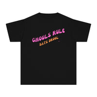 Kids trendy halloween shirt, shirt with bats, halloween party shirt, kids shirt with ghosts, ghouls rule, cute shirt for halloween