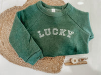 Kid's St. Patrick's Day Crewneck-Lucky