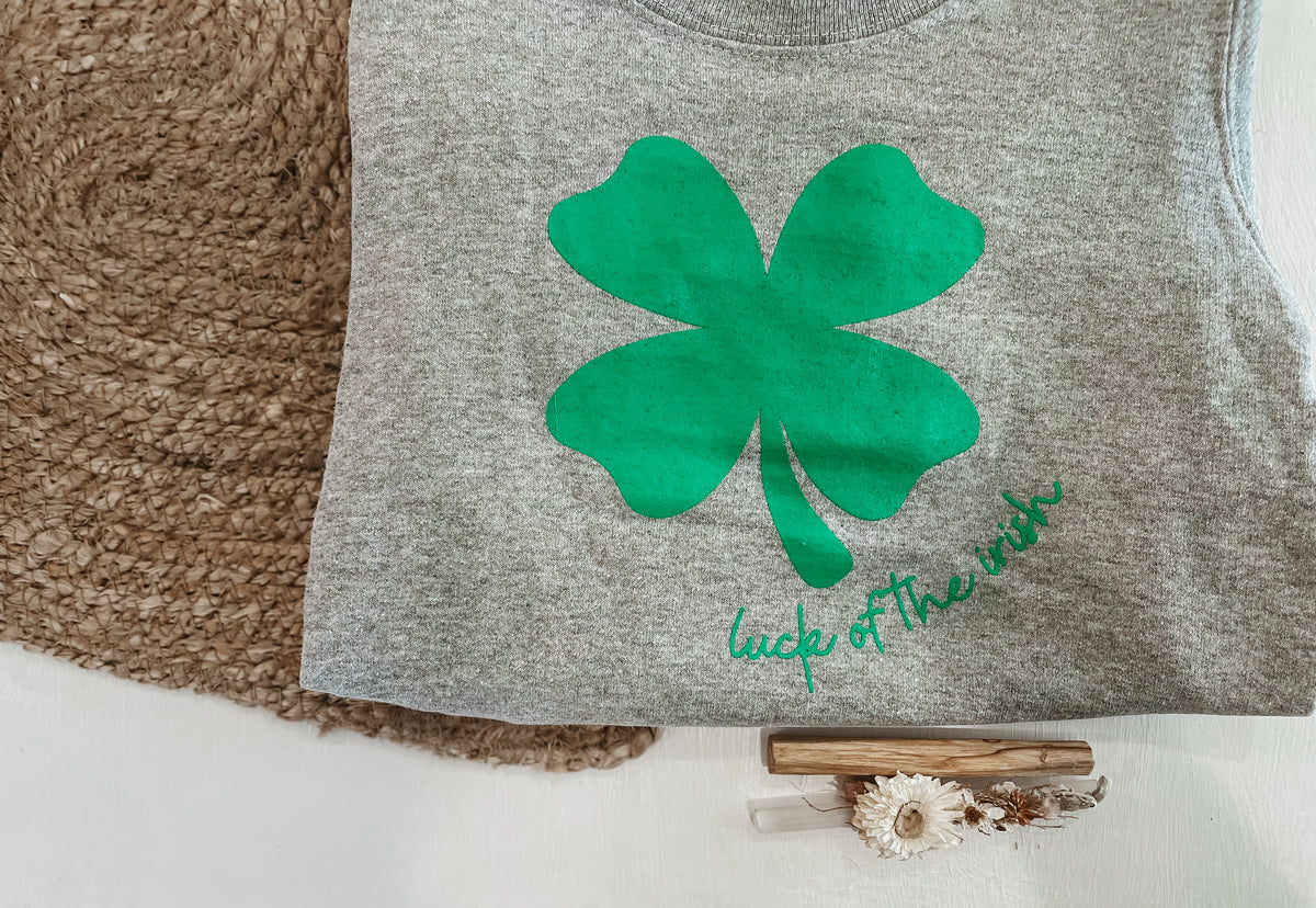 Kid's St. Patrick's Day Crewneck-Luck of the Irish
