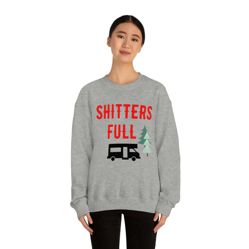 Christmas Vacation Crewneck, Uncle Eddie Pullover, Holiday Humor Oversized Top, Shitter's Full Funny Sweatshirt