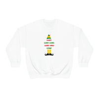 Buddy the Elf Crewneck, Elf sweatshirt, Elf crewneck, Women's Christmas crewneck, Holiday gift idea, Elf food groups