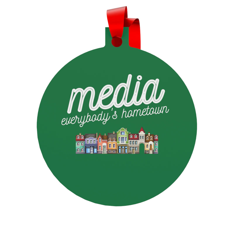 IN STOCK Media Pennsylvania Ornament, Hometown Giftables, Delco, Delaware County, Media Living, Locals