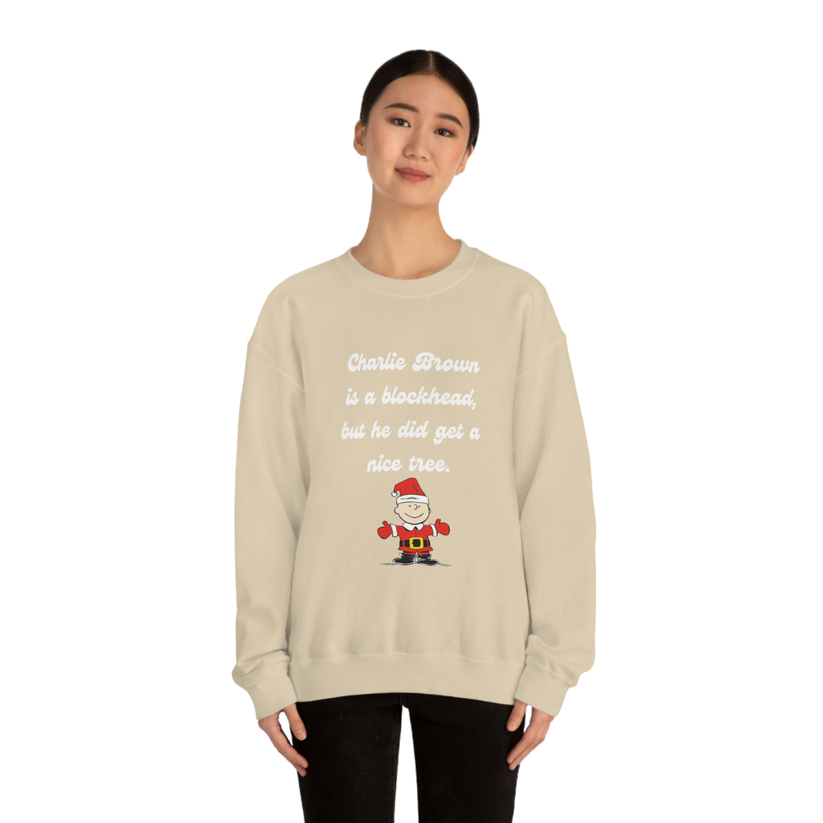 Charlie Brown Tree Shirt, Charlie Brown Christmas Crewneck, Holiday Sweatshirt, Holiday Gifts, Peanuts Lovers Pullover