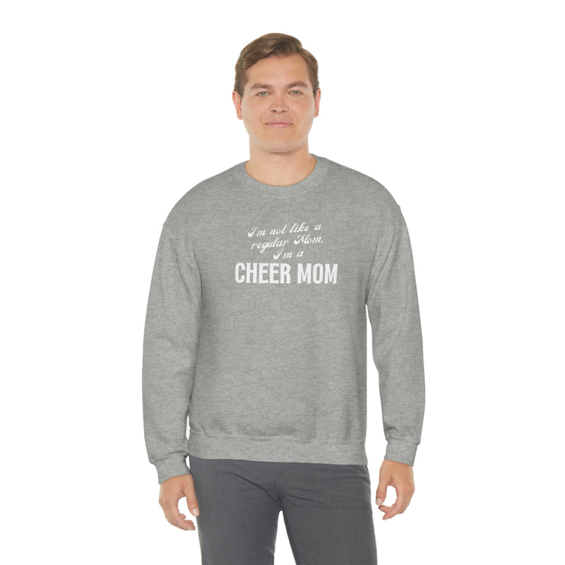 Not a Regular Mom, I'm a Cheer mom crewneck