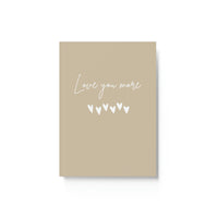 Love You More Journal, Notebook, Giftables, Christmas Gifts for Loved Ones, Stocking Stuffers