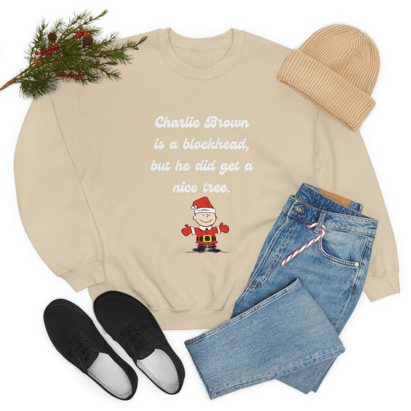 Charlie Brown Tree Shirt, Charlie Brown Christmas Crewneck, Holiday Sweatshirt, Holiday Gifts, Peanuts Lovers Pullover