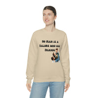 No Man Who Has Friends is a Failure Sweatshirt, It's a Wonderful Life Crewneck, Christmas Classic Pullover