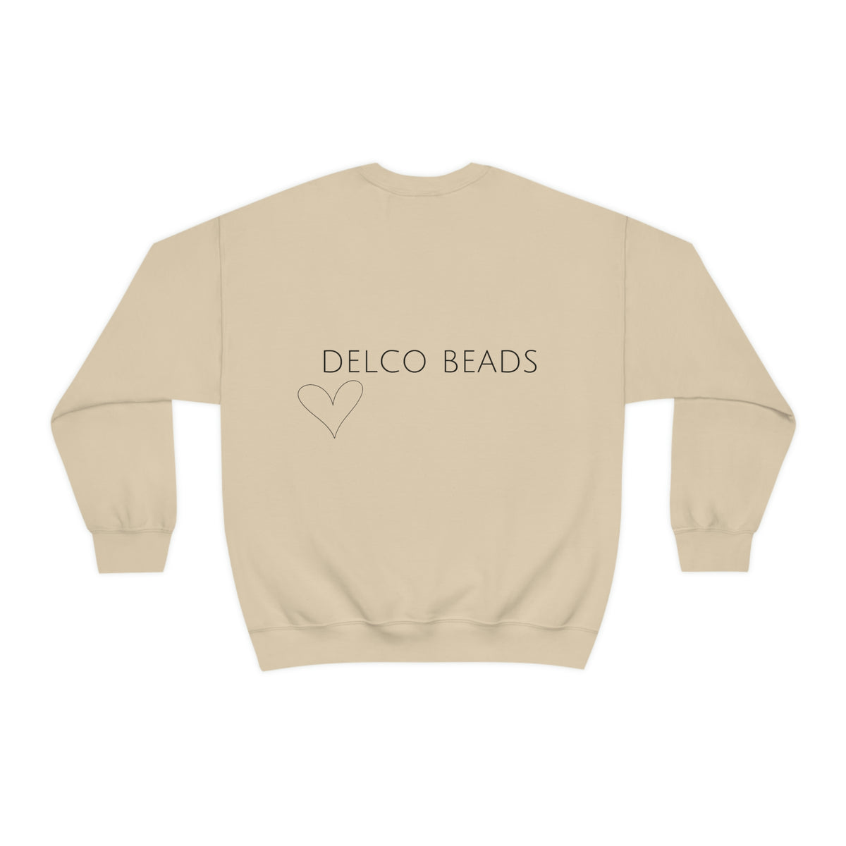 Delco Beads Crewneck, Delaware County Small Business Top, Delco Beads Minimalist Sweatshirt