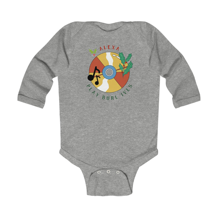 Alexa, Play Burl Ives Onesiew, Christmas Time Sweater for Babe, Holiday Cozy, Baby Christmas, Unisex Sweatshirt, Christmas Music Top